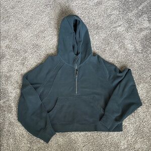 Lululemon Scuba Teal Quarter-Zip Hoodie Sweater